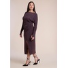 image:imageELOQUII LowBack Jersey Maxi DressRaisin