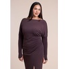 image:imageELOQUII LowBack Jersey Maxi DressRaisin
