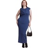image:imageELOQUII ScarfDetail Sweater Maxi DressGrey Blue