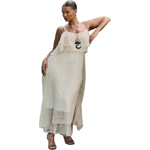 image:imageELOQUII Crochet Knit Maxi DressIrish Cream