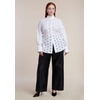 image:imageELOQUII Dot CutOut Button Up TopOptic White