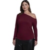 image:imageELOQUII Off The Shoulder Shirred TopTawny Port