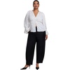 image:imageELOQUII Button Ankle Barrel TrouserBlack Onyx