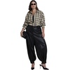 image:imageELOQUII Faux Leather Balloon PantBlack Onyx