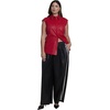 image:imageELOQUII Faux Leather PullOn Track PantBlack Onyx