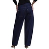 image:imageELOQUII HighRise Pocket Barrel JeanDark Rinse