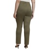 image:imageELOQUII Houndstooth Fitted SlitHem PantGreen Check