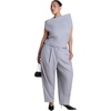 image:imageELOQUII MidRise TaperedLeg TrouserHeather Grey
