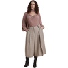 image:imageELOQUII Pleated Houndstooth WideLeg CulottePlaid