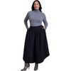 image:imageELOQUII Rounded WideLeg Cropped PantBlack Onyx