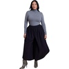 image:imageELOQUII Rounded WideLeg Cropped PantBlack Onyx