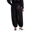 image:imageELOQUII Sheer Polka Dot Balloon PantBlack Onyx