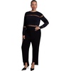 image:imageELOQUII Step Hem HighWaist TrouserBlack Onyx