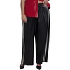 image:imageELOQUII Faux Leather PullOn Track PantBlack Onyx