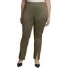 image:imageELOQUII Houndstooth Fitted SlitHem PantGreen Check