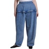 image:imageELOQUII Peplum Seam HighRise JeanVintage Medium Wash