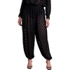 image:imageELOQUII Sheer Polka Dot Balloon PantBlack Onyx