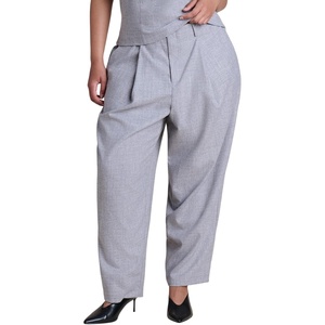 image:imageELOQUII MidRise TaperedLeg TrouserHeather Grey