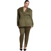 image:imageELOQUII Houndstooth Hourglass BlazerGreen Check