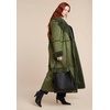 image:imageELOQUII Long Sherpa Lined CoatDark Chive