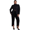 image:imageELOQUII Stand Collar Overlap BlazerBlack Onyx