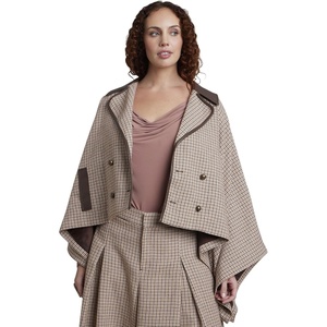 image:imageELOQUII Houndstooth Cape JacketPlaid