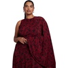 image:imageELOQUII Asymmetric Cape Midi DressDark Romance