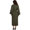 image:imageELOQUII Draped Jacquard Maxi DressOlive