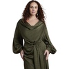 image:imageELOQUII Draped Jacquard Maxi DressOlive