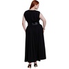 image:imageELOQUII Faux Leather Detail Knit Maxi DressBlack Onyx