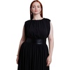 image:imageELOQUII Faux Leather Detail Knit Maxi DressBlack Onyx