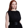 image:imageELOQUII Faux Leather Detail Knit Maxi DressBlack Onyx