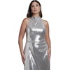 image:imageELOQUII FringeDetail Sequin Maxi DressSilver