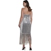 image:imageELOQUII FringeDetail Sequin Maxi DressSilver