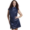 image:imageELOQUII Funnel Neck Faux Leather Mini DressCollegiate Blue