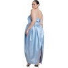 image:imageELOQUII Liquid Satin Strapless Maxi DressZen Blue