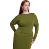 image:imageELOQUII LowBack Jersey Maxi DressOlive Branch