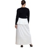 image:imageELOQUII MixedMedia PeplumDetail Maxi DressBlack and Cream