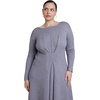 image:imageELOQUII Pleat Detail Sweater Midi DressHeather Grey