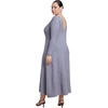 image:imageELOQUII Pleat Detail Sweater Midi DressHeather Grey