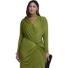 image:imageELOQUII Scarf Detail TwistFront Maxi DressWoodbine