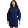 image:imageELOQUII Seamed Denim Mini DressDark Wash