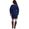 image:imageELOQUII Seamed Denim Mini DressDark Wash