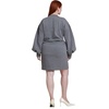 image:imageELOQUII Shirred French Terry Mini DressHeathered Charcoal