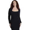 image:imageELOQUII Shrug Detail Knit Maxi DressBlack Onyx
