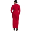 image:imageELOQUII Shrug Detail Knit Maxi DressRed