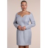 image:imageELOQUII SweetheartNeck Mini DressDark Grey