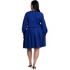 image:imageELOQUII Varsity Sweater Mini DressBlue