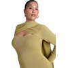 image:imageELOQUII Wrap ScarfDetail Sweater Midi DressRich Olive