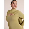 image:imageELOQUII Wrap ScarfDetail Sweater Midi DressRich Olive